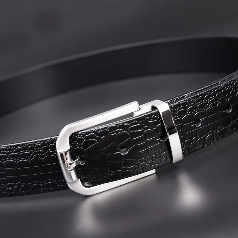 Высококачественный ремень из натуральной кожи, мужские роскошные дизайнерские ремни, мужские ремни из воловьей кожи, модные мужские ремни для костюма с текстурой крокодила