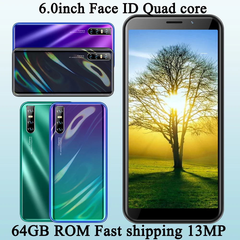 4GB RAM 64GB ROM A21s 13MP 6.0 inch Screen Face unlocked Quad Core Global Smartphone Cellphones Android celulares Mobile Phones | Мобильные