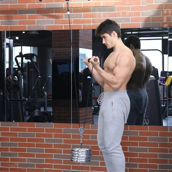 

Fitness Arm BicepsTriceps Blaster Strong Power Stick Pull Rope Wrist Roller Forearm Workout Hand Gripper Strengthener Trainning