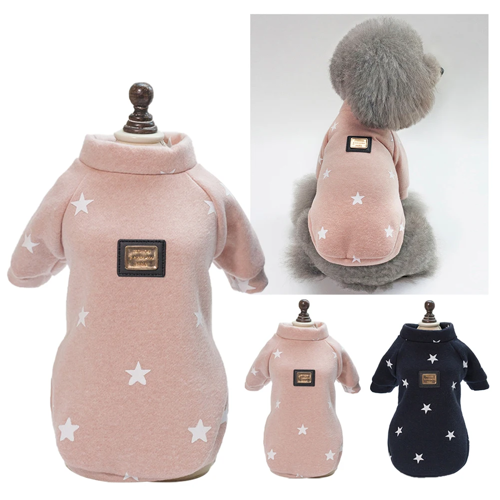 Dog Clothes Pet Puppy Apparel Fashion Five-pointed Star Hoodies Sweatshirt for Chihuahua Terrier Yorkshire | Дом и сад