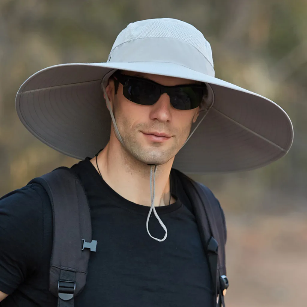 Wide Brim Bucket Hats Waterproof 