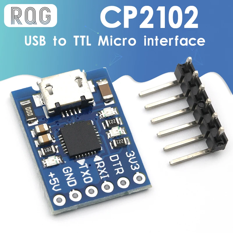 10 шт. CJMCU CP2102 MICRO USB к UART TTL модуль 6-контактный последовательный преобразователь STC