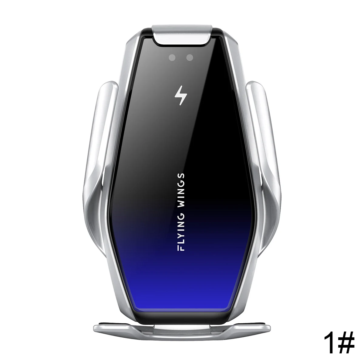 S7 автоматический зажимной Автомобильный держатель для телефона, беспроводной зарядный телефон, зарядное устройство, кронштейн для IPhone, Xiaomi, huawei и другой быстрой зарядки - Цвет: Silver