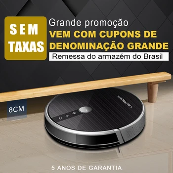 LIECTROUX Robô Aspirador de Pó C30B, Navegação no Mapa com Memória, Controle por APP Wi-Fi, Potência de Sucção 6000Pa, Tanque de Água Elétrico Inteligente 1
