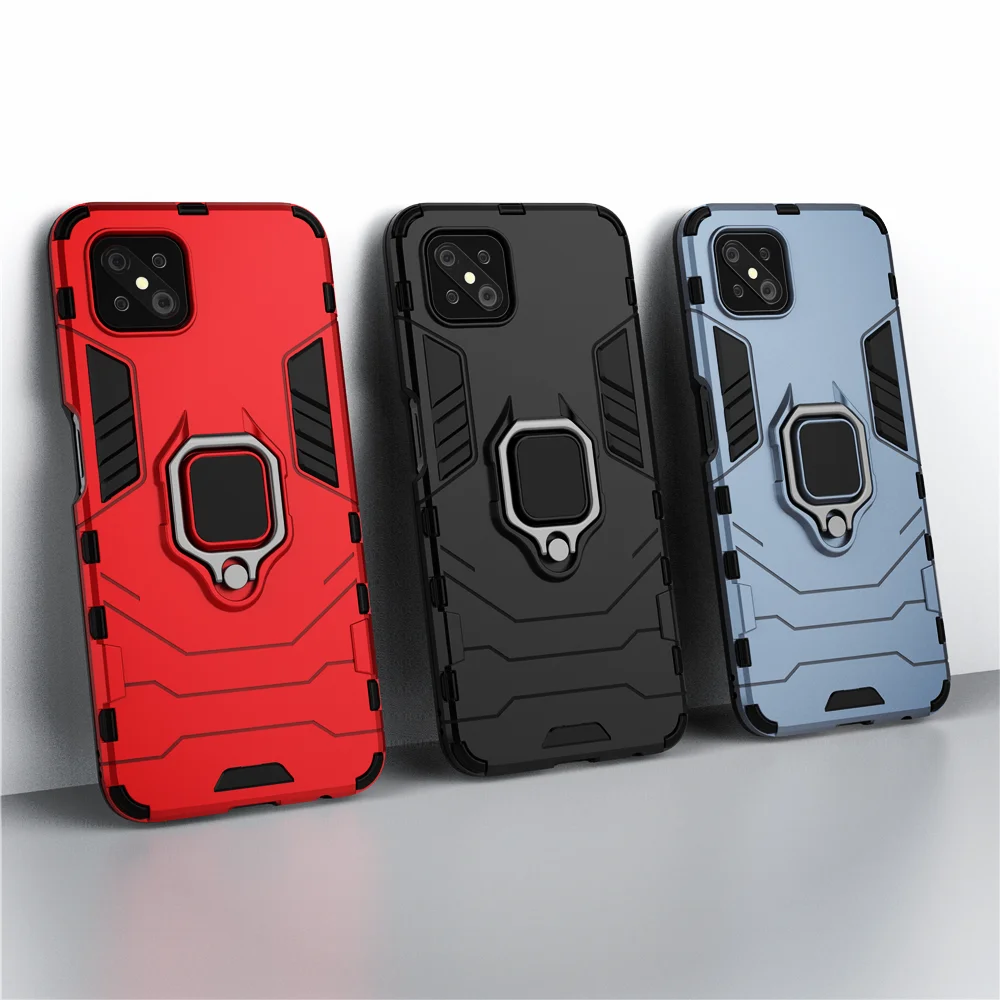 mobile phone case with belt loop For Oppo Reno 4Z 5G Case Magnetic Car Shockproof Ring Armor Cover For Oppo Reno 4 Z 5G Case For Oppo Reno4 Z 6.57inch Coque Capa phone carrying case