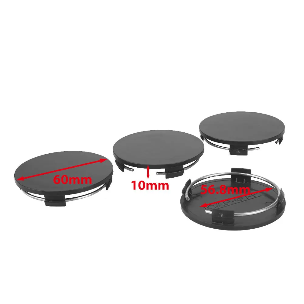 Black Wheel Center Cap Hub Cap Spare Premium Wheel Hub Cover for Tire Accessories