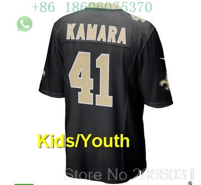 for kids youth А+++ качественная детская одежда Элвин Камара 41 Drew Brees 9 Майкл Томас 13 Джерси Орлеан - Цвет: for kids youth