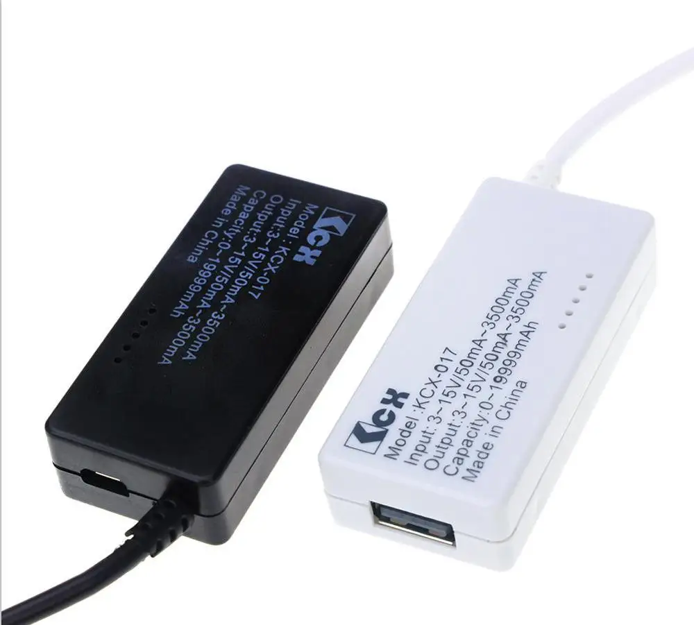 ЖК-цифровой USB тестер напряжения тока метр монитор детектор мобильного телефона Зарядка мощность анализатор мощности белый черный