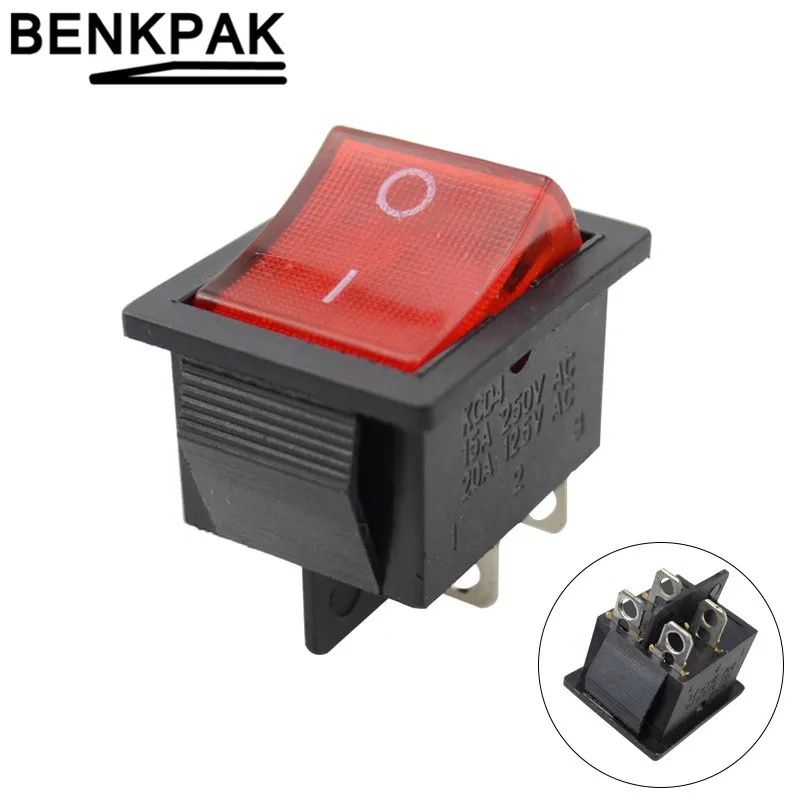 2 шт. 4 контактный 6 клавишный переключатель 220 В|on-off switch|on-off rocker switch |