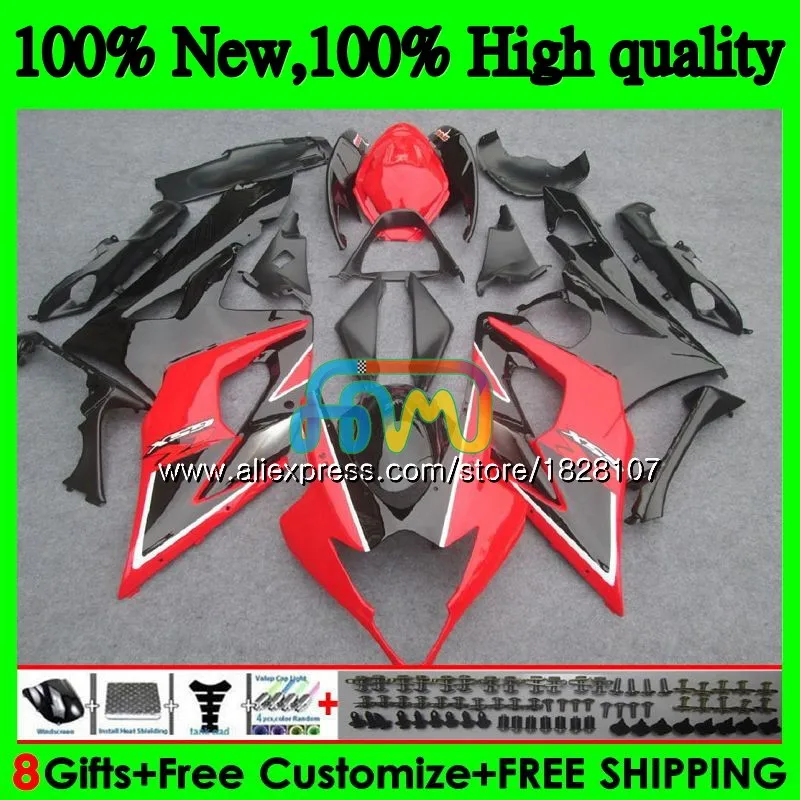 Корпус для SUZUKI GSXR-1000 GSX R1000 GSXR 1000 CC 05 06 42BS. 0 GSX-R1000 1000CC 05 06 K5 GSXR1000 2005 2006 обтекатель фабрики "красный