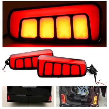 

1 Pair Car LED Rear Bumper Lamp Brake Light Waterproof Fit for Toyota Vellfire 16-17 for auto running lights Car Styling