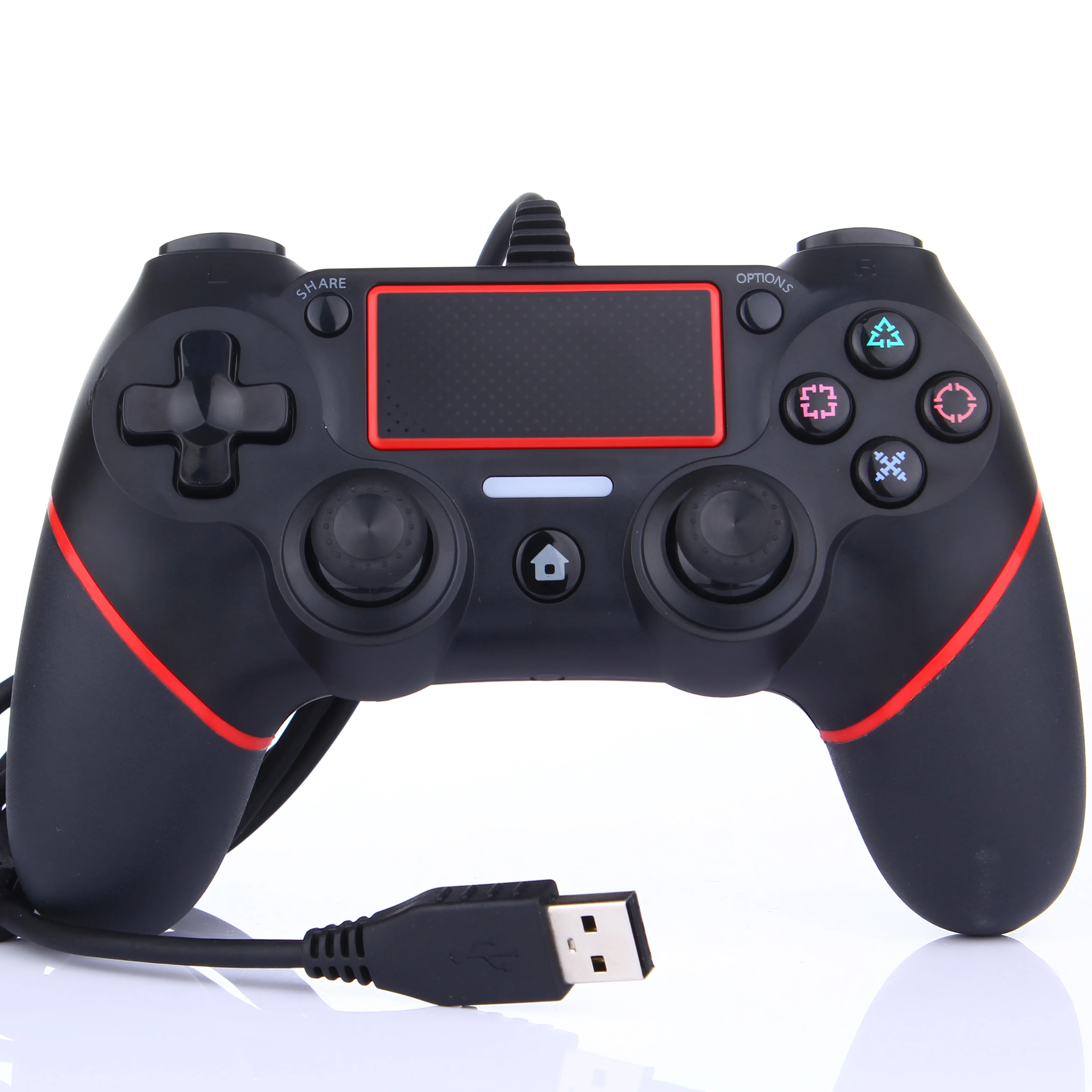 

USB Wired Gamepad for Playstation 4 Joystick Gamepads Double Shock Joypad for PC For PS4 Controller 2.2M Cable For PS3 Console