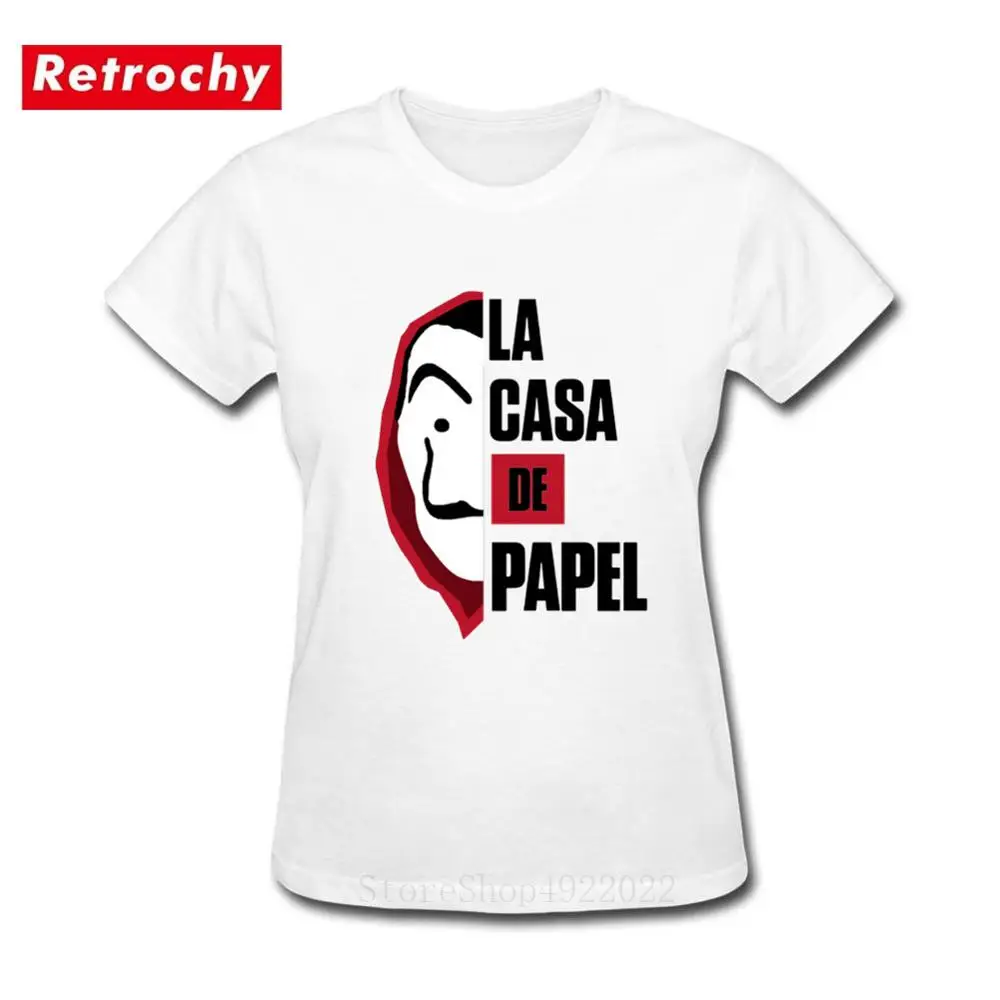 Новое поступление, забавная футболка La Casa De Papel, Femme Money Heist, футболки, сериал, женская футболка с коротким рукавом, House Of paper, крутая футболка