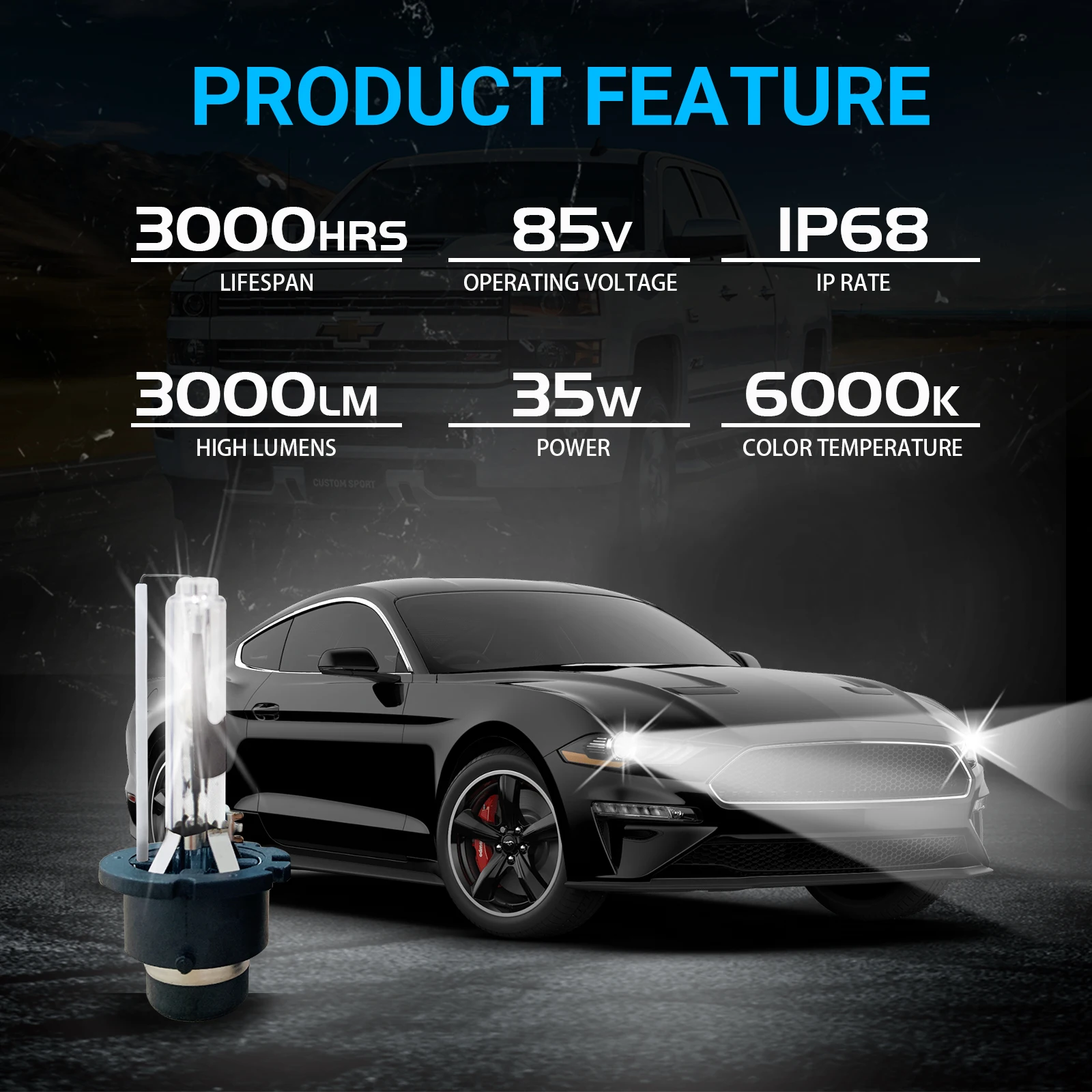 2 шт. D2R HID лампы для всех автомобилей 4300K 6000K 8000K фары bulds