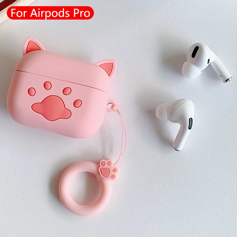 1042 Милые Мультяшные беспроводные bluetooth-наушники airpods pro Чехол защитный чехол для Apple Airpods Pro гарнитура силиконовый мягкий чехол - Цвет: 1042