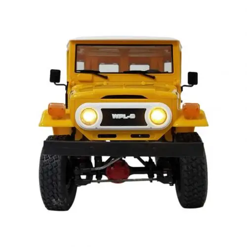 WPL C34 RTR 1/16 2,4G 4W RC автомобили Багги внедорожные грузовики FJ40 модель с светильник детская игрушка подарок резиновые шины подходит для альпинизма - Цвет: Цвет: желтый
