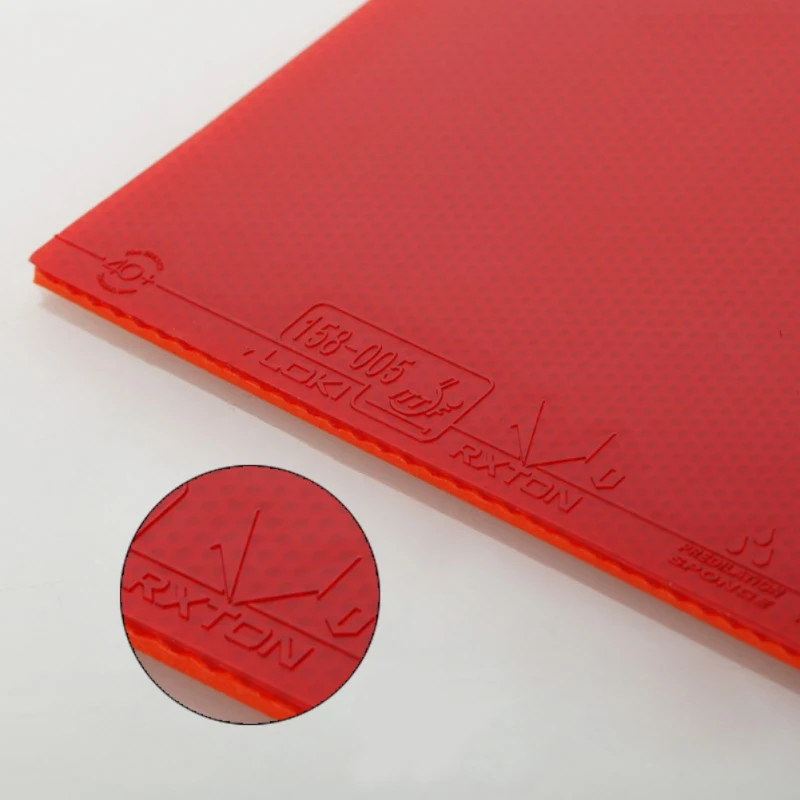 Red/Black Semi Sticky Table Tennis Rubber Hard Sponge Ping Pong Rubber Fast Attack Red Pingpong Rubber New
