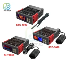Led Digitale Temperatuur Vochtigheid Controller Thermostaat Humidistaat Thermoregulator Incubator Verwarming Koeling Schakelaar 12V 24V 220V