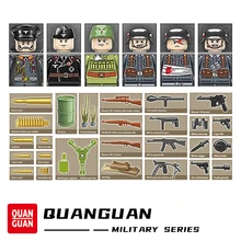 Figurines militaires soldats de la deuxième guerre mondiale, blocs de construction, scènes de l'armée, Anti avion, hochets, Collection de briques, jouet pour garçons, cadeau