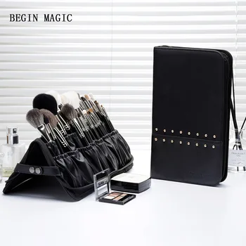 

Industry Makeup Artist hua zhuang shua bao Storage Vertical Type Tool Bag Folding Small Number Portable Empty Set Large-Volume l