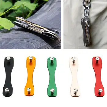

Compact Key Holder Multi-functional Double-end Aluminum Alloy Key Organizer