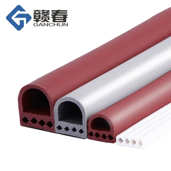 

6M/lot D/I Type Silicone Rubber Sealing Strip For Door / Window Sound Insulating Strip Self-adhesive Tape Window Insulation Seal