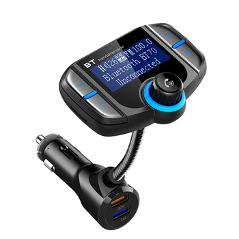

Bluetooth FM Transmitter In-Car Music Player Wireless Dual USB Car Charger Handsfree Calling