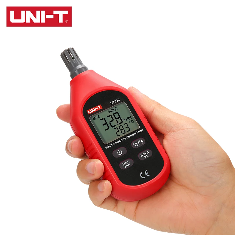 UNI T UT333/UT333BT Мини Измеритель температуры и влажности светильник эргономичный