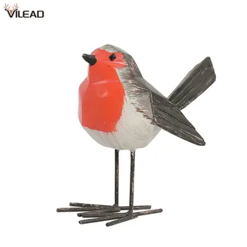 

VILEAD Modern Geometric Resin Bird Figurines Cute Ornaments Animal Statue Home Living Room Decoration Abstract Crafts Desktop