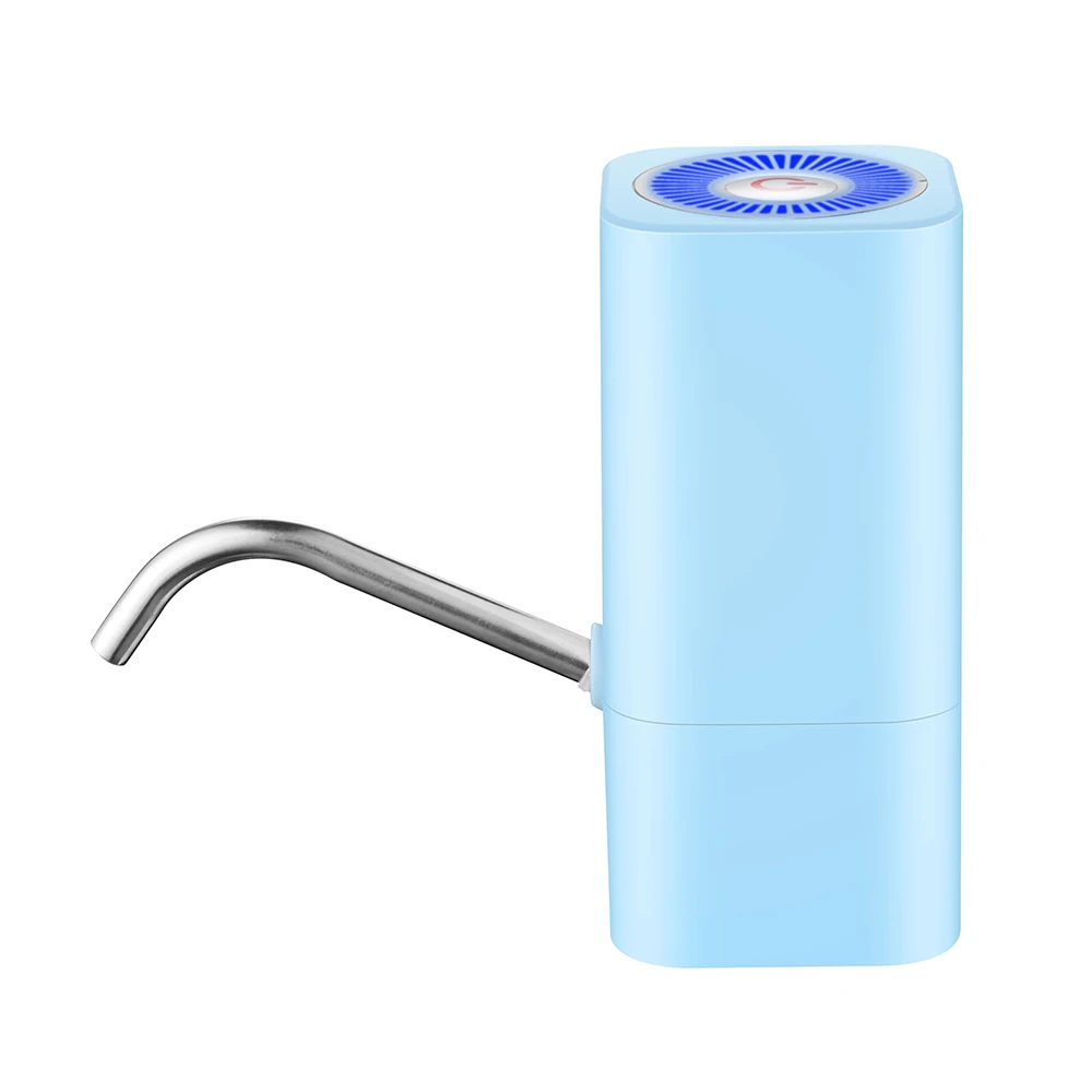 Бутылка для воды, насос с usb зарядкой, автоматический насос для питьевой воды, портативный Электрический диспенсер для воды, бытовой насос для воды - Цвет: blue