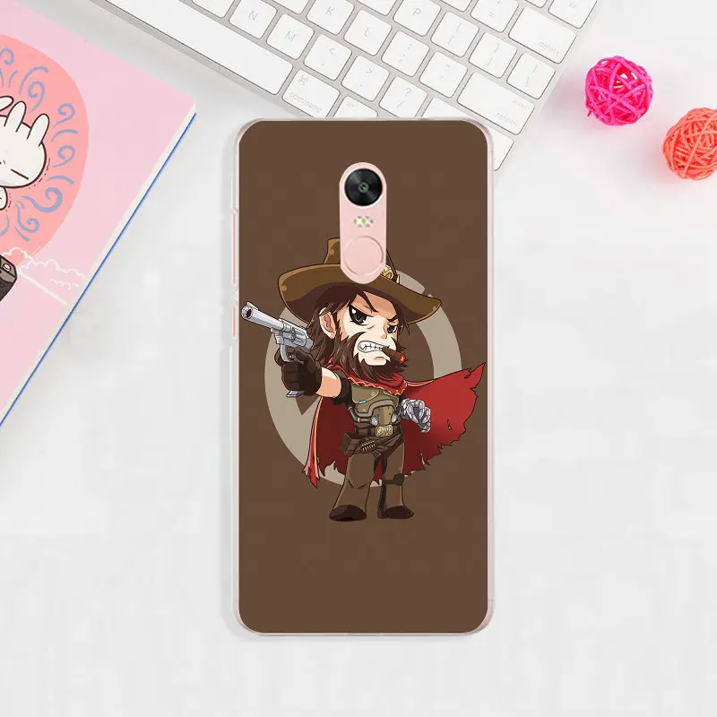 image 9 Mccree Overwatchs герой OW мягкий термополиуретановый силиконовый чехол для телефона для Xiaomi Redmi Mi Note 2 3 3S 4X 4A 5 6 5 5S 5A 6 8 A1 Pro Plus чехол-сумка - Цвет: image 9