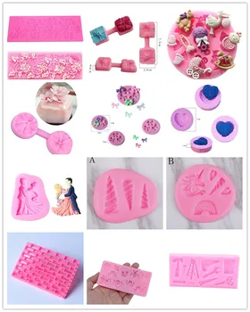 

3D Flower Cherry Bow Animal Silicone Molds Fondant Craft Cake Candy Chocolate Sugarcraft Ice Pastry Baking Tool Mould