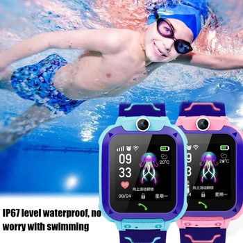 

Multifunction Waterproof Anti-lost Smart Watch Smartwatch Phone Tracker Locater Real-time Monitor for Kids Children Boys Girls