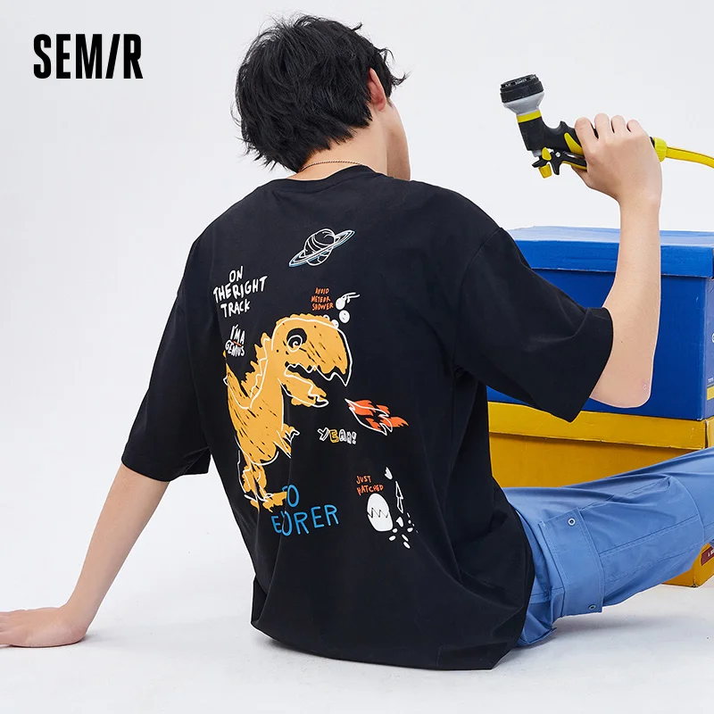 SEMIR Short Sleeve T-Shirts Men 2021 Summer New Loose