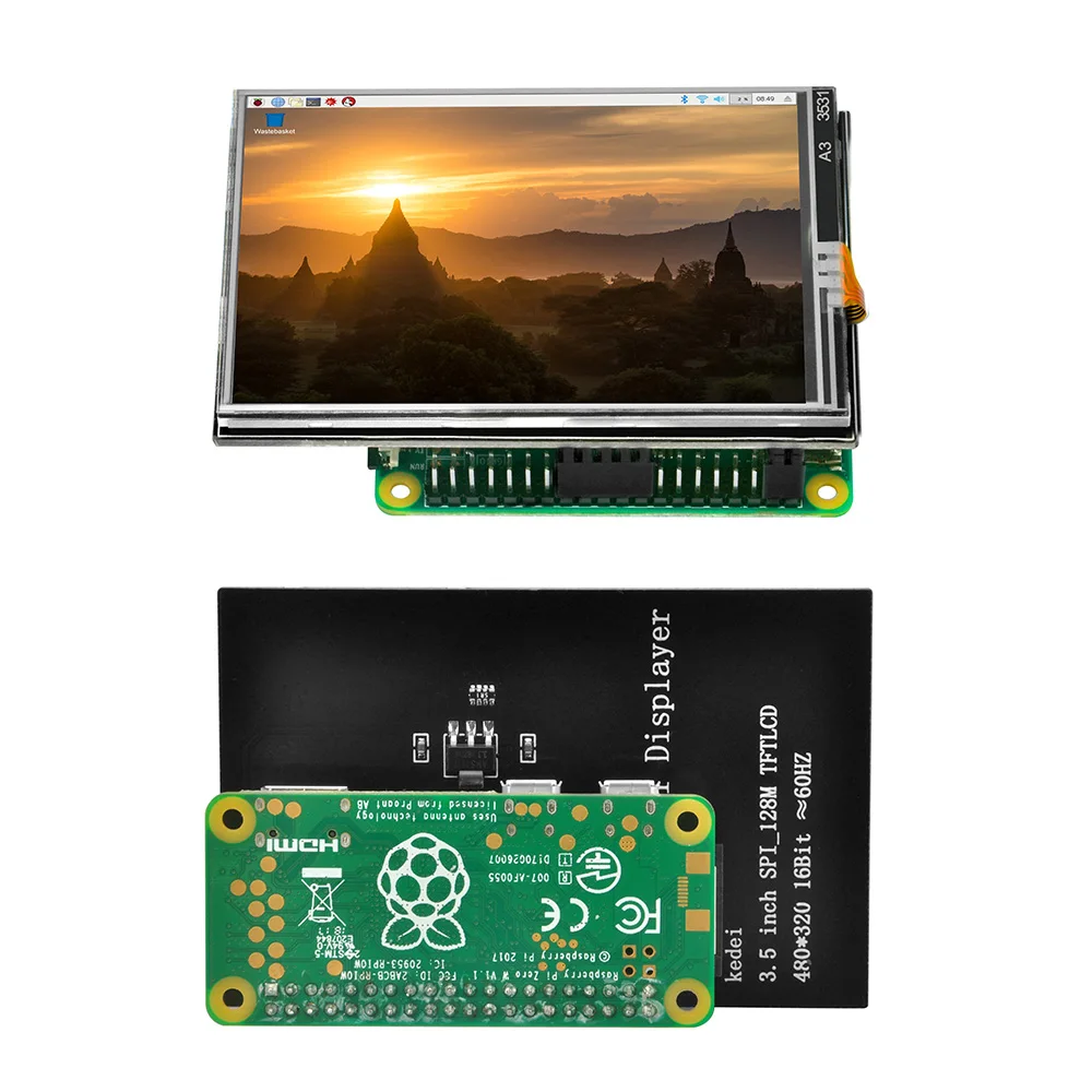 OSOYOO 3,5 дюймовый ЖК-сенсорный экран TFT SPI дисплей монитор для Raspberry Pi 3 B+, Pi 3, Pi 2, Pi Zero