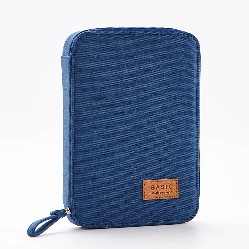 1 шт. корейский милый канцелярский мешок для девочек высокой емкости футляр для карандашей креативная школа Kawaii Trousse Scolaire Stylo - Цвет: dark blue