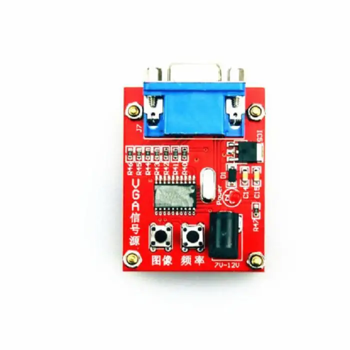 Новое поступление, 1 предмет Vga генератор сигналов ЖК Дисплей тестер 7 V-12 V Мощность Вход