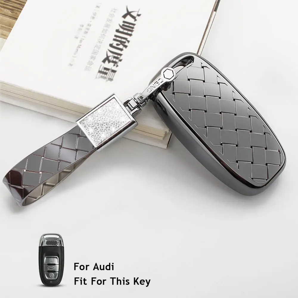 Лидер продаж ключи чехла для Audi A1 A2 A3 A4 A5 A6 A7 A8 Quattro Q3 Q5 Q7 2009 2010 2011 2012 2013 стайлинга автомобилей - Название цвета: Option 5