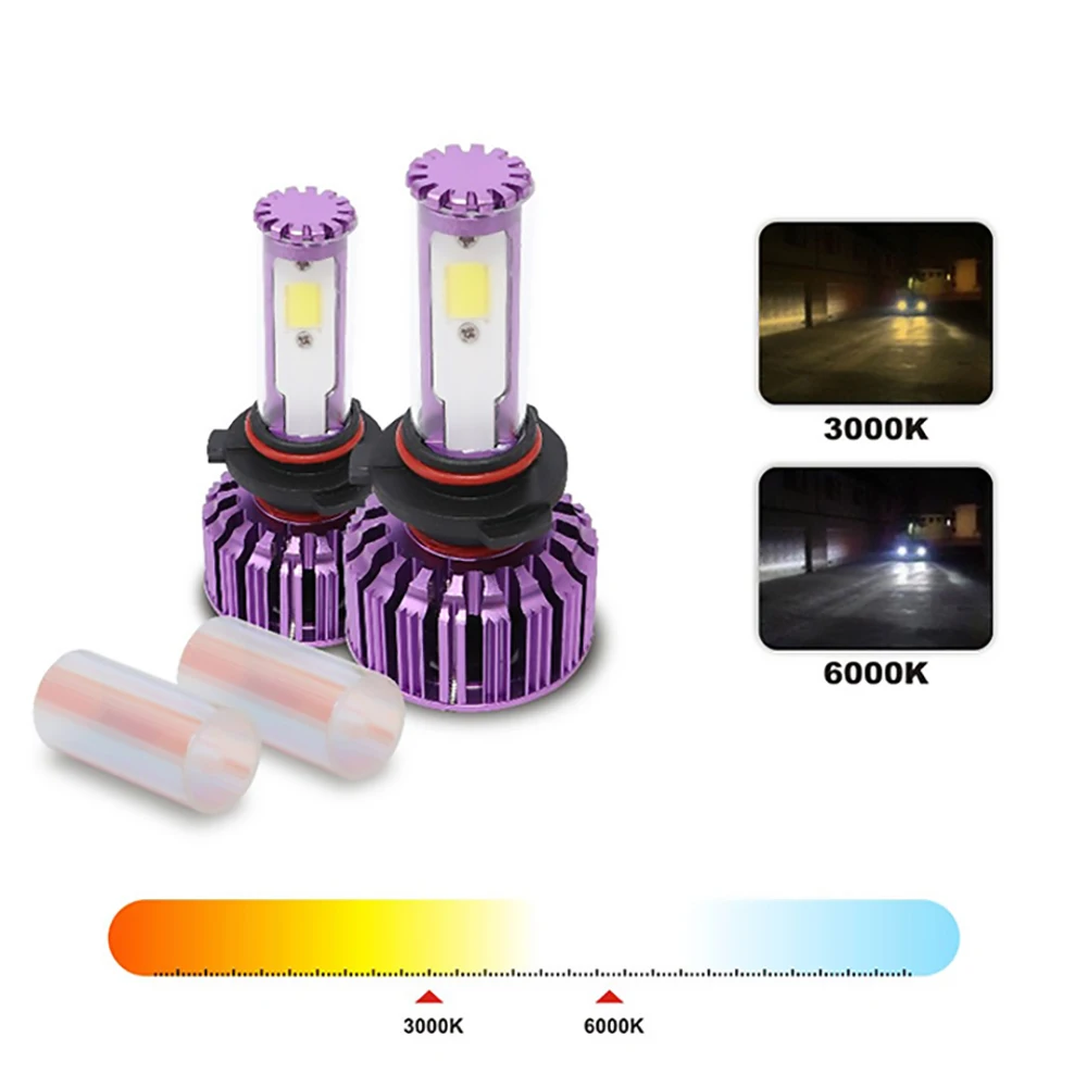 9005 H3 Led Canbus H4 H11 H8 H9 H13 Turbo Led головные фары лампы авто лампы аксессуары 12V(Подол короче спереди и длиннее сзади) луч для автомобиля супер яркий
