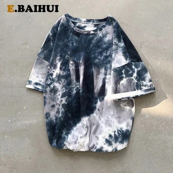 

100% Cotton Tie Tye T Shit Men Summer Hip Hop Cotton T-shirt High Quality Tshirt Male Oversize T-shirts Casual Streetwear L0681