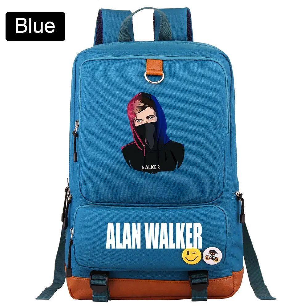 D42 -21 Музыка DJ Fade Alan Walker письмо мальчик девочка Книга школьная сумка женский рюкзак подростковые школьные сумки мужские Студенческие Лоскутные рюкзаки - Цвет: D42 -21