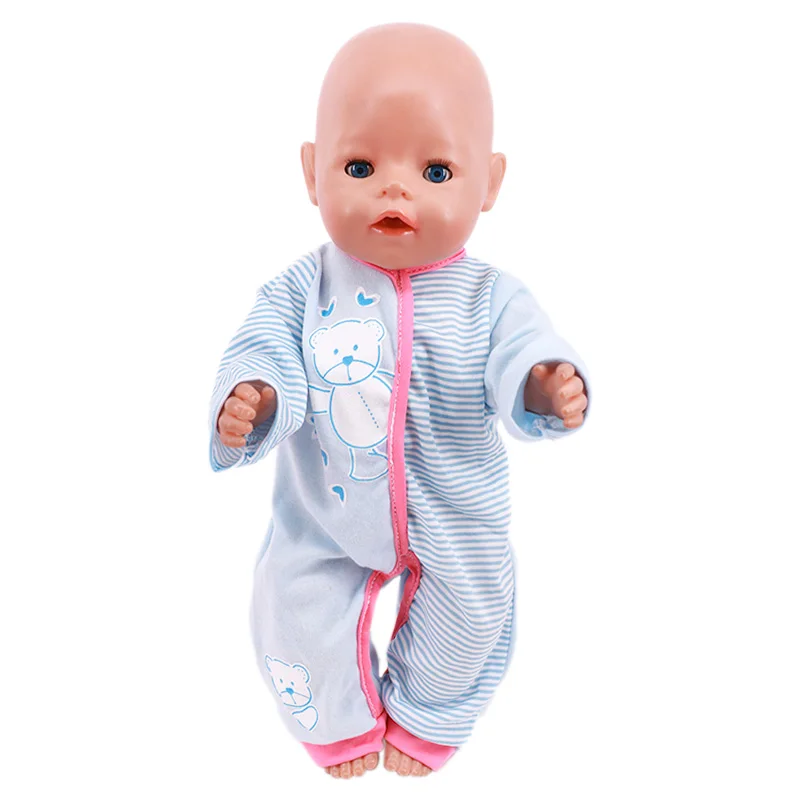 Doll Clothes Pajamas+hat Fit 18inch American&43cm Reborn New Born Baby Doll Accessories Nenuco Generation Girl Toys Dolls - AliExpress