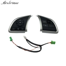Interruptor de controle de pegada para mitsubishi outlander, 2013 2014 2015 2016 2017, botão de volante, controle de áudio e reprodutor android