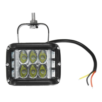

4 Inch Led Work Light Bar Side Shooter Combo White +Yellow Driving Strobe Lamp