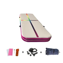 Надувной коврик для йоги, гимнастика DWF, 4 м x 1 м x 20 см, матовые коврики с воздушным насосом