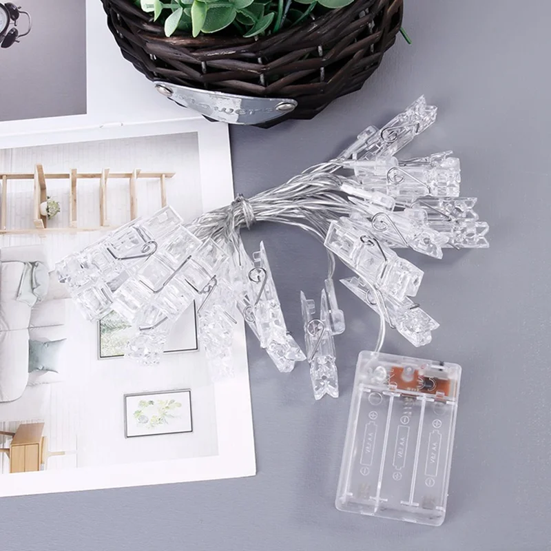 

Lamp Photo Clip LED Battery Box Strip Light Wedding Decoration For Home Baby Shower Room Decoration Party Decoration