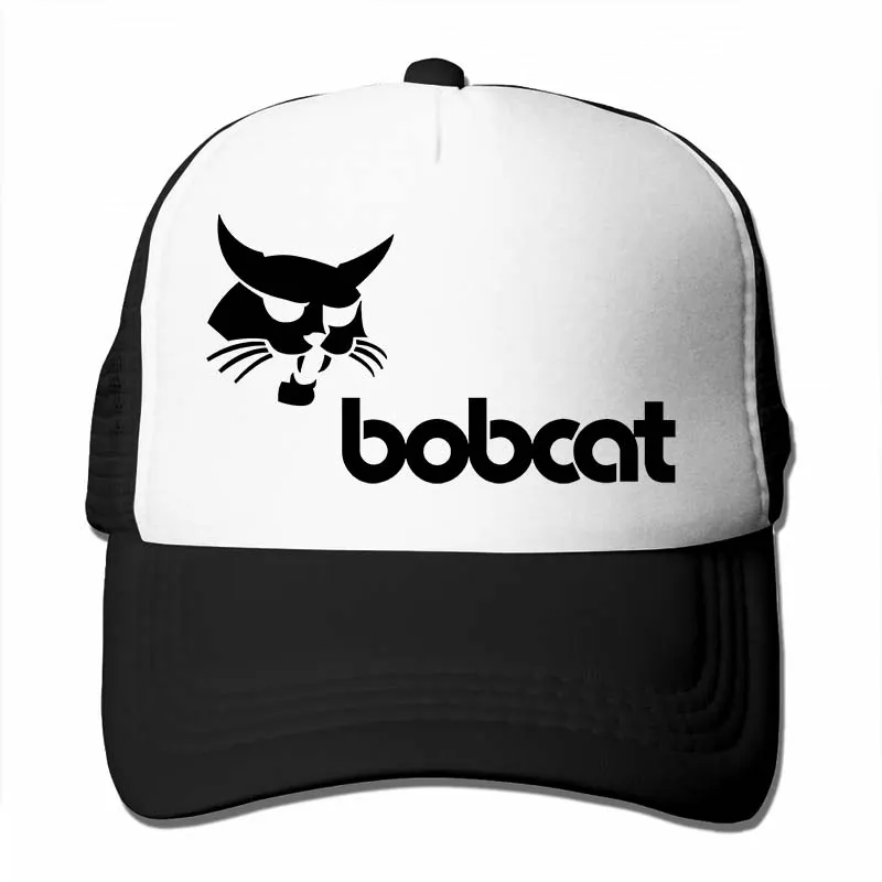 Бейсбольная кепка с логотипом Bobcat для мужчин и женщин, Кепка-Дальнобойщик, модная Регулируемая Кепка - Цвет: 4-Black