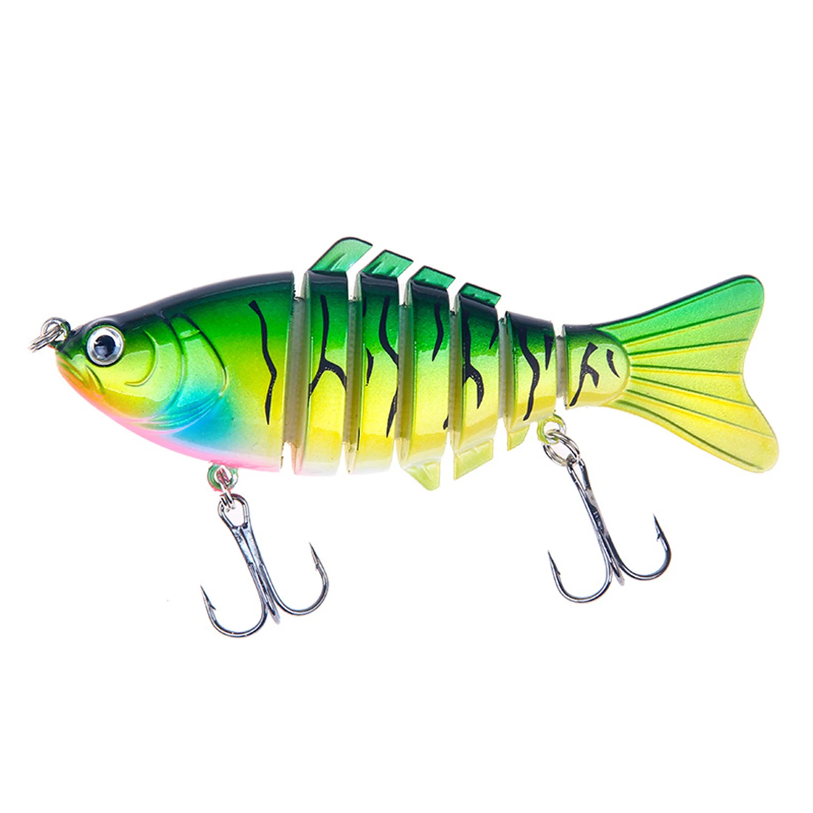 Sete-seção de Iscas de Pesca Isca de Pesca Ferramentas de Simulação Isca Artificial Duro - Set 10 Centímetros Coloridos Luya 6 Pçs 2 Pesca Isca Artificial Duro 6 pçs set