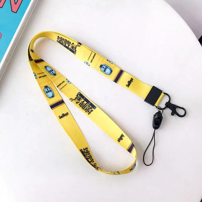 Ремешки для ключей с шейным ремешком для ключей ID Card Gym, ремни для мобильного телефона, милые цветные DIY веревки - Цвет: PTSZ-00528