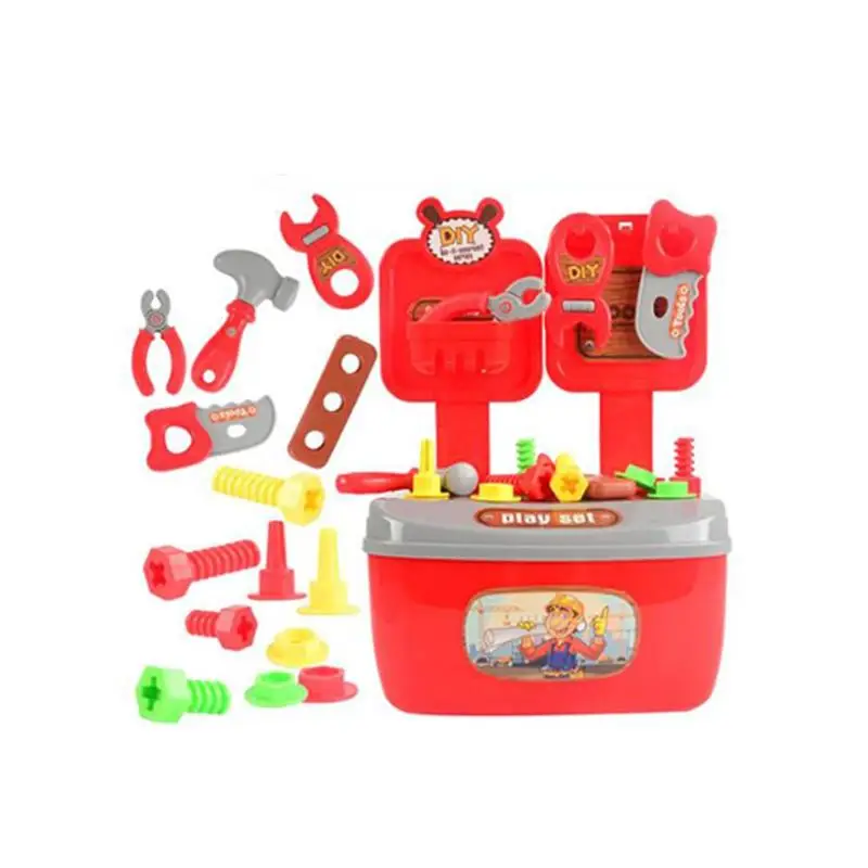22 шт. ящик для инструментов, набор для домашних игр, игрушка-головоломка для детей, подарки на день рождения, развивающая логическое мышление